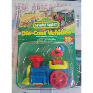 1998 Fisher Price Sesame Street Diecast Vehicles Elmo Train Stocking Stuffer